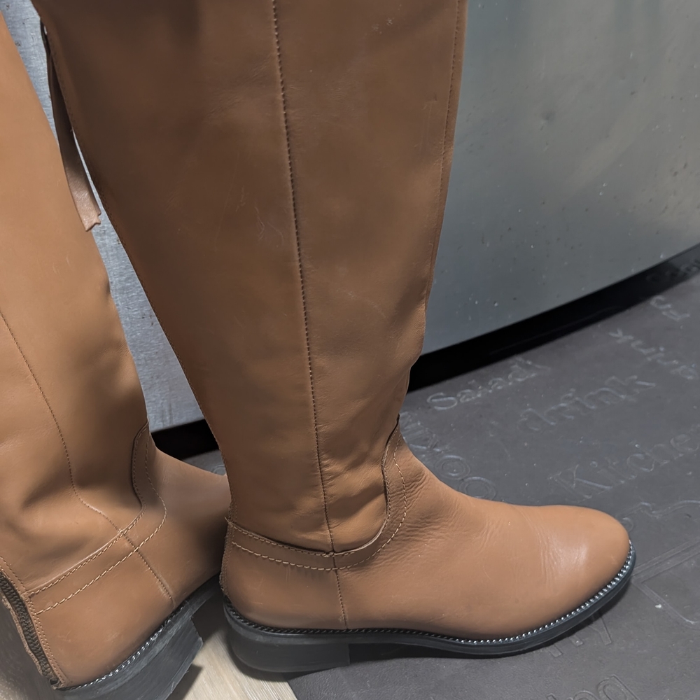 Franco Sarto Tan Leather Boots